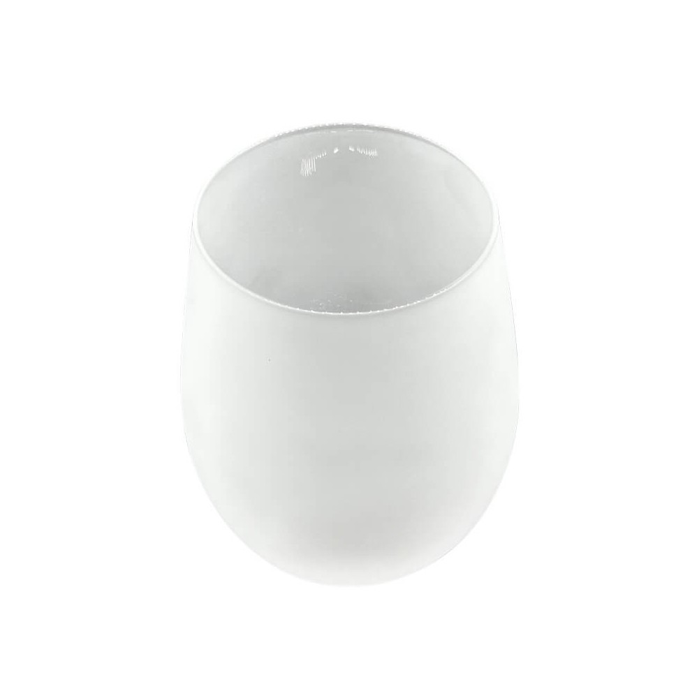Plain Frosted Wine Glass