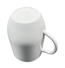 12oz White Stainless Steel Elite Coffee Mug + Print