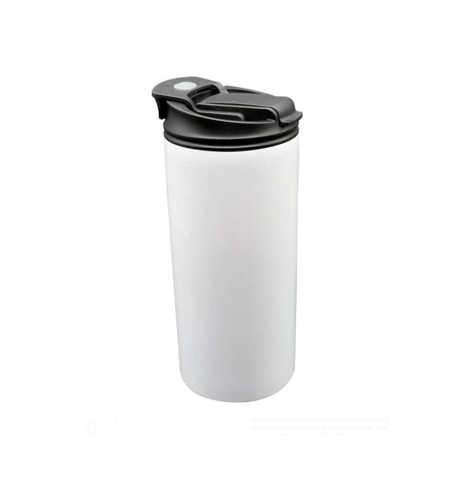 Sublimation 15oz White Stainless Steel Skinny Tumbler