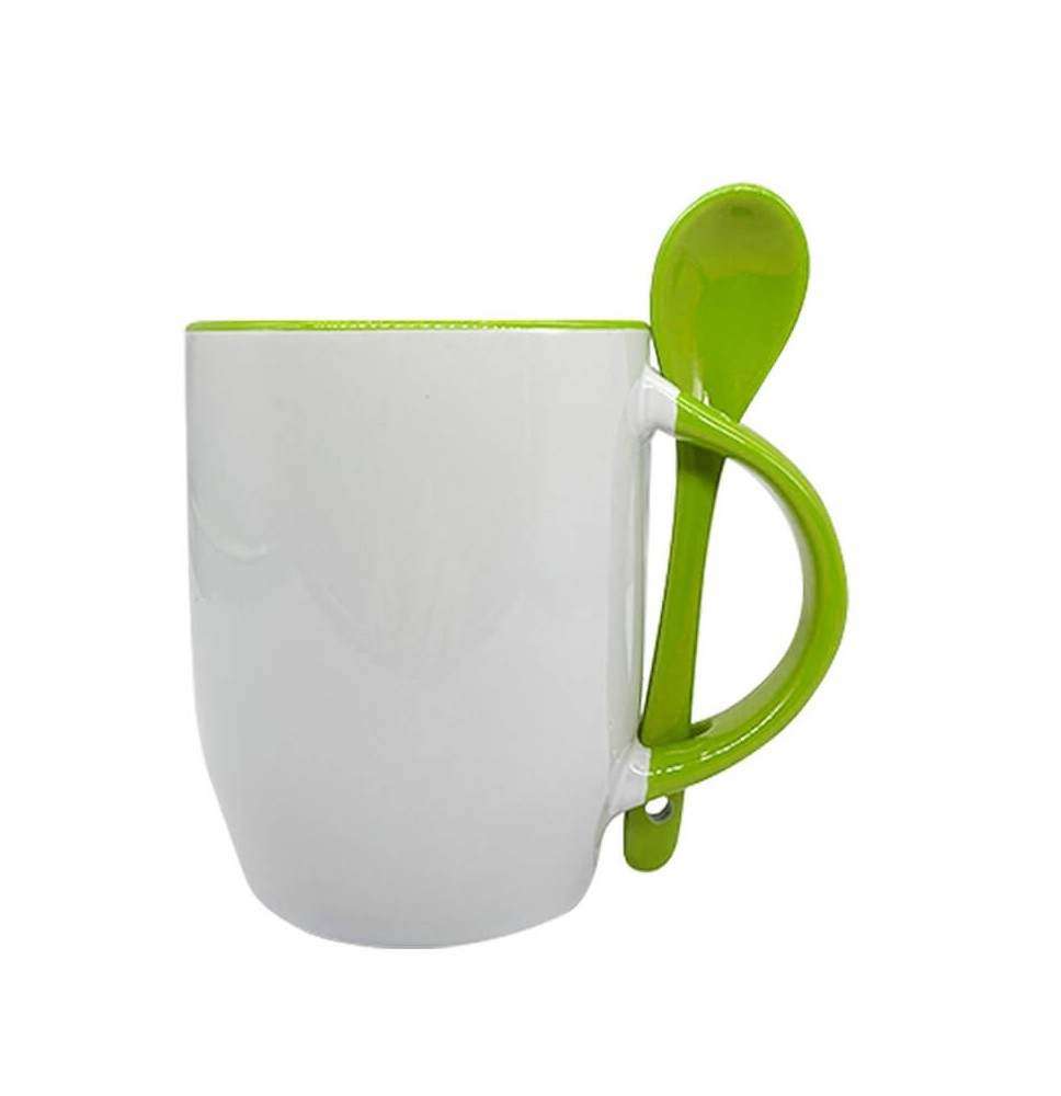 12oz ceramic mugs with spoons