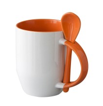 12oz ceramic mugs with spoons