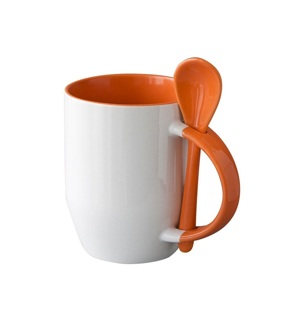 12oz ceramic mugs with spoons