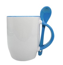 12oz ceramic mugs with spoons