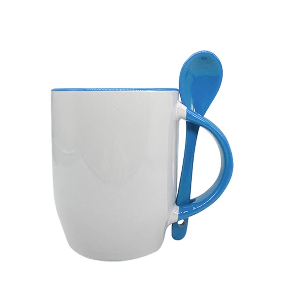 12oz ceramic mugs with spoons