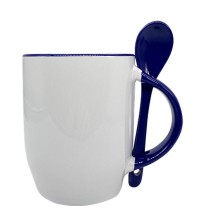 12oz ceramic mugs with spoons