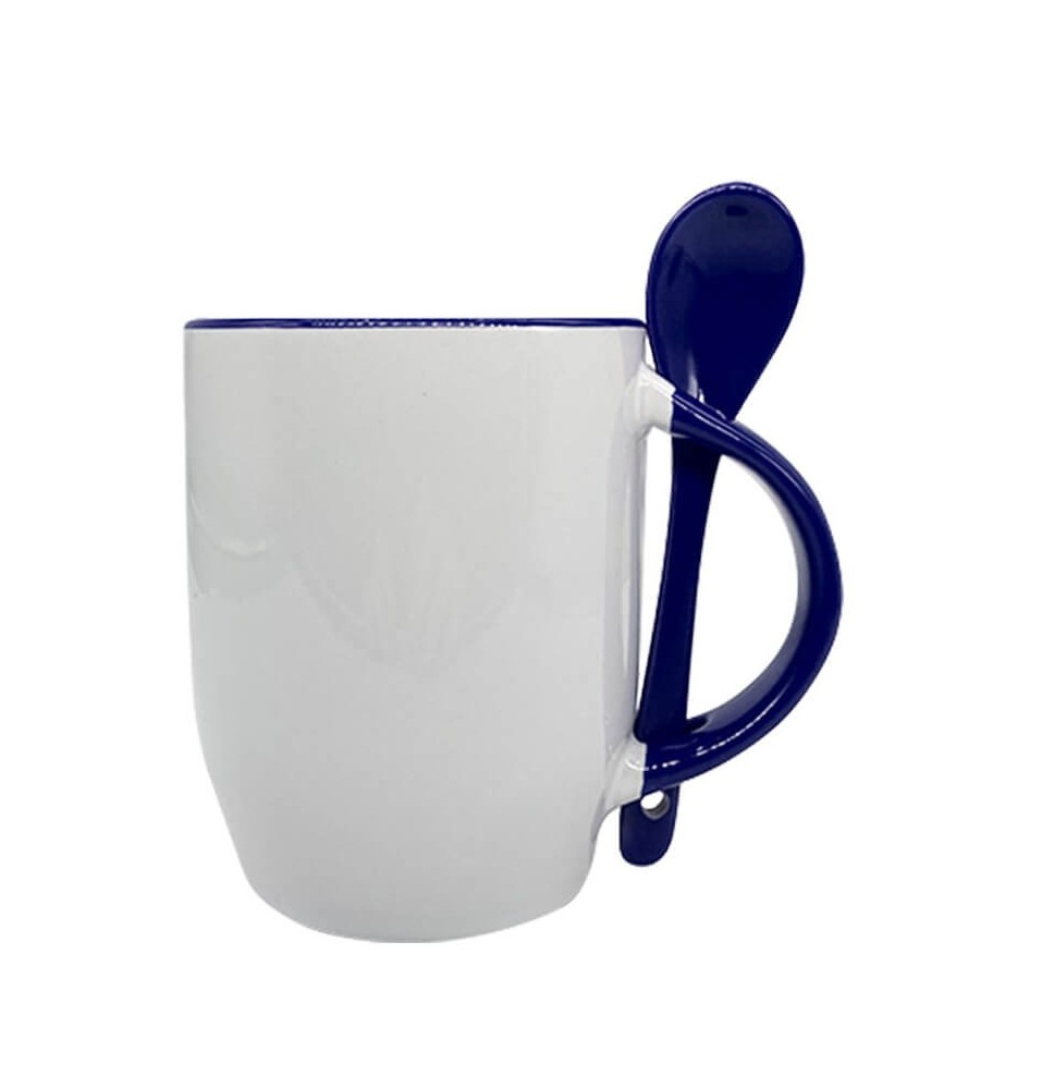 12oz ceramic mugs with spoons