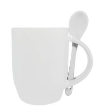12oz ceramic mugs with spoons