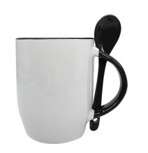 12oz ceramic mugs with spoons
