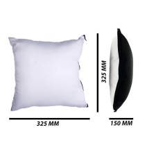 Pillowcase With Pillow White Black 34x34cm