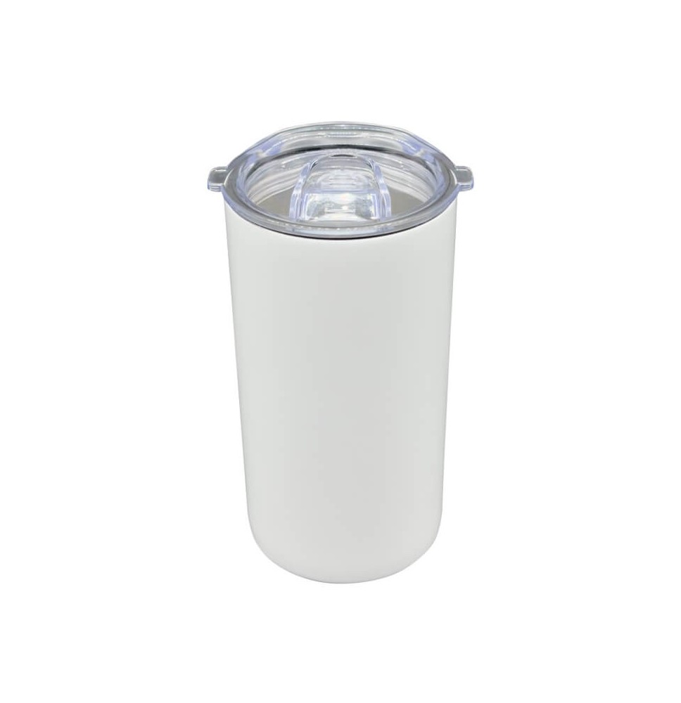 12oz White Stainless Steel Skinny Tumbler