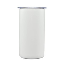 12oz White Stainless Steel Skinny Tumbler