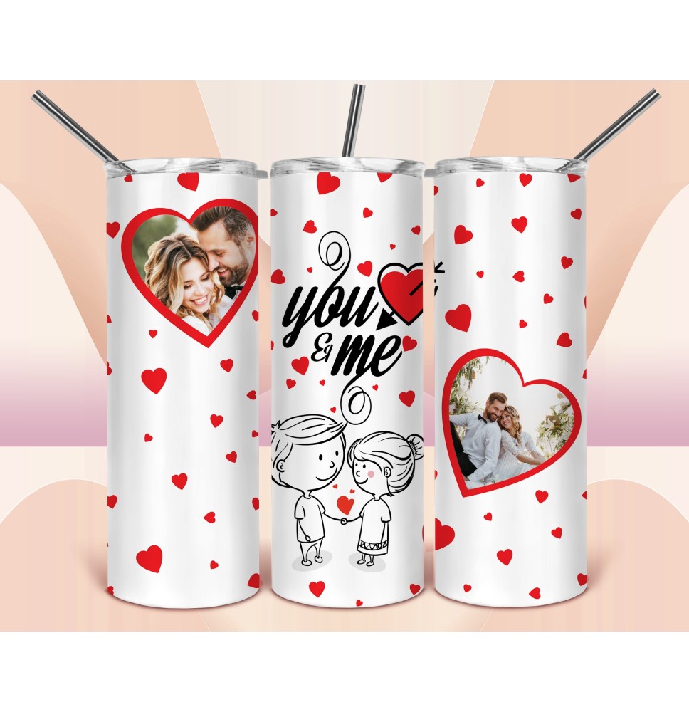 Valentines Forever Love + Tumbler