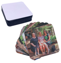 Square Ruber Coasters 10 pc + Print