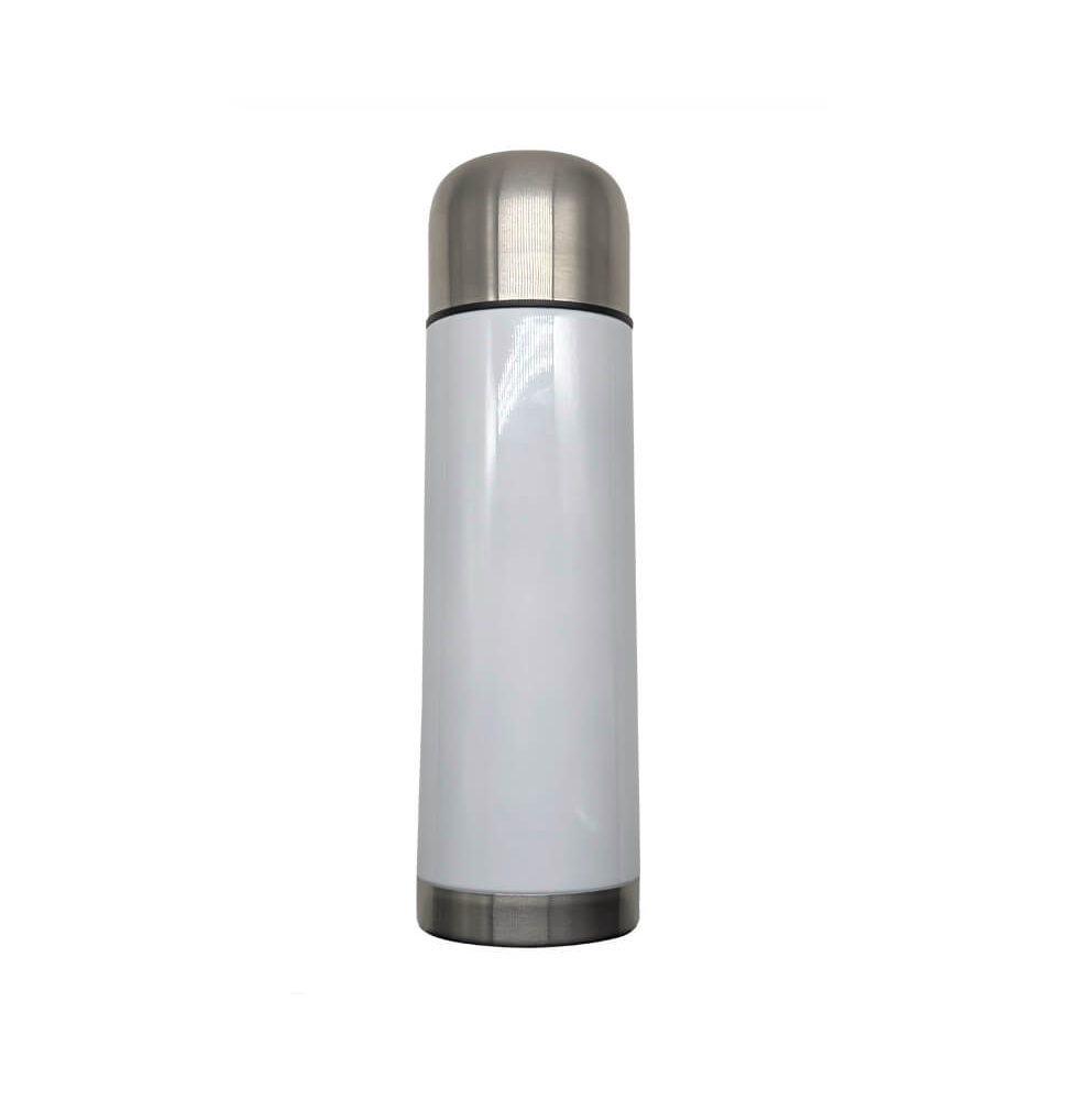 Double Wall Stainless Steel 750ml White Flask