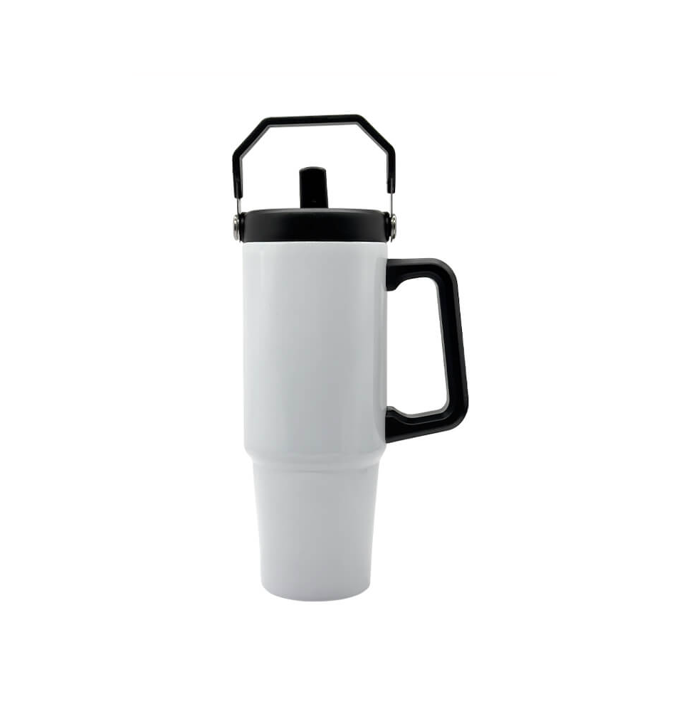 Double Wall Stainless Steel 40oz big Jack - White