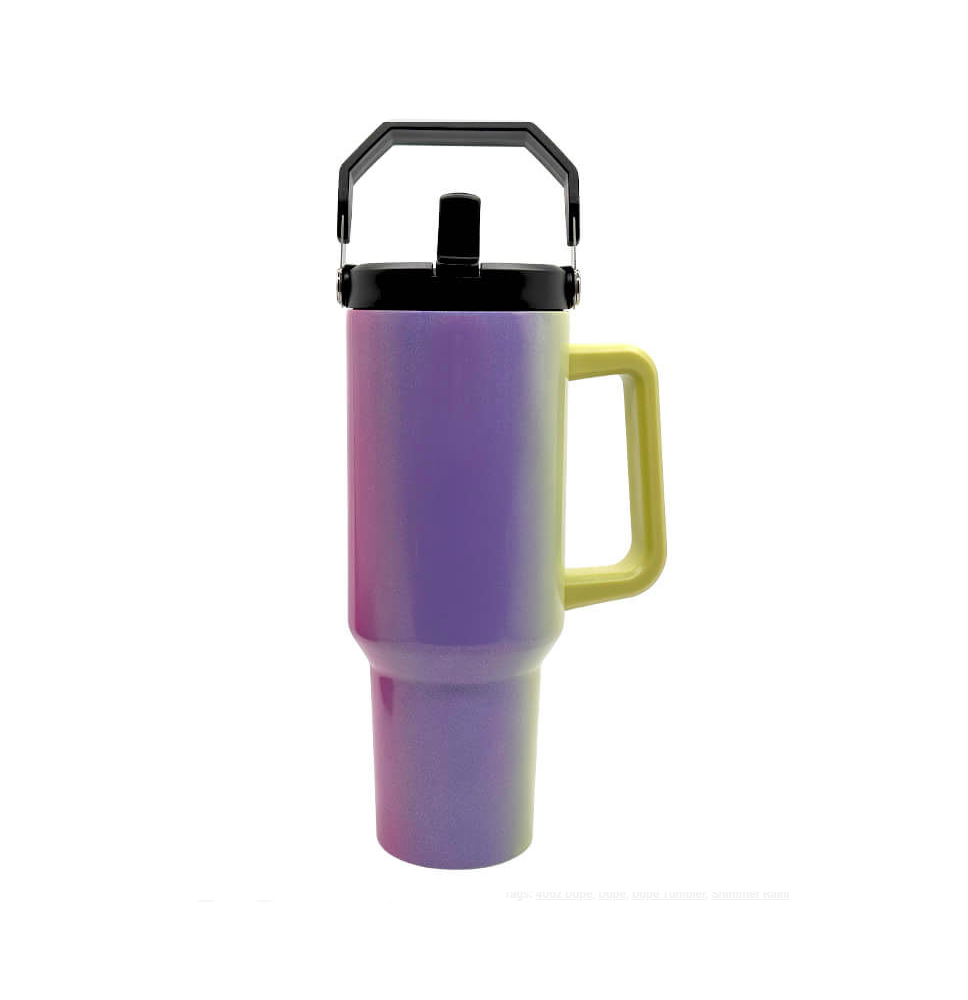 Double Wall Stainless Steel 40oz big Jack Rainbow Shimmer