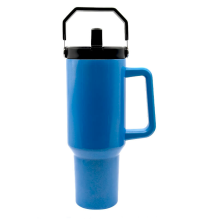 Double Wall Stainless Steel 40oz big Jack Blue Shimmer