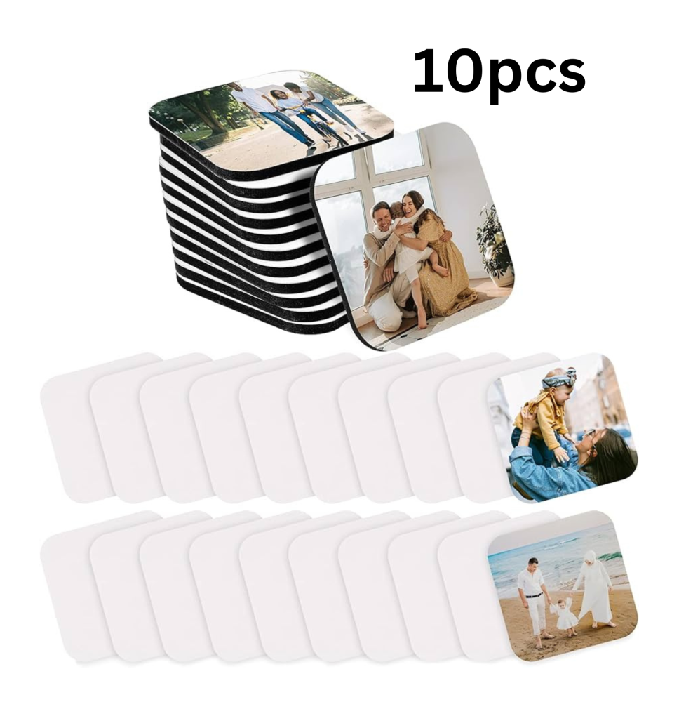 Sublimation Square Fridge Magnets & Print