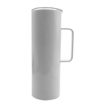 20oz White Stainless Steel Coffee Mug