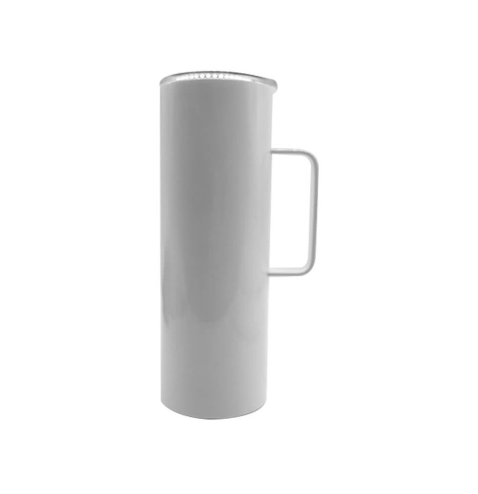 20oz White Stainless Steel Coffee Mug