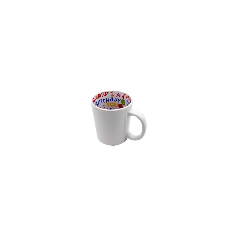 11oz white ceramic birthday mug